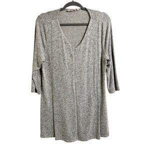 Soft Surroundings Oakley maximum stretch pleated long sleeve tunic top Large